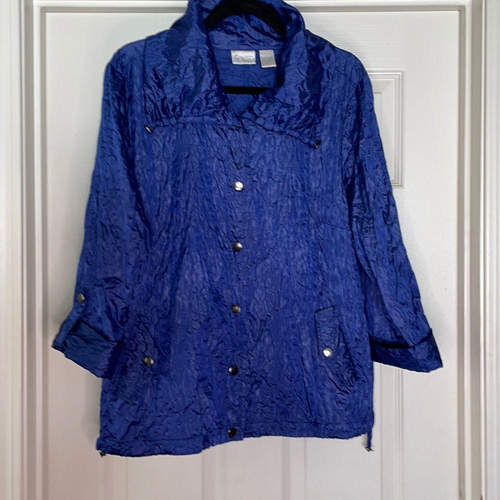 Chico's Women's Light Jacket - Blue - Size 3(XL) - EXCELLENT CONDITION